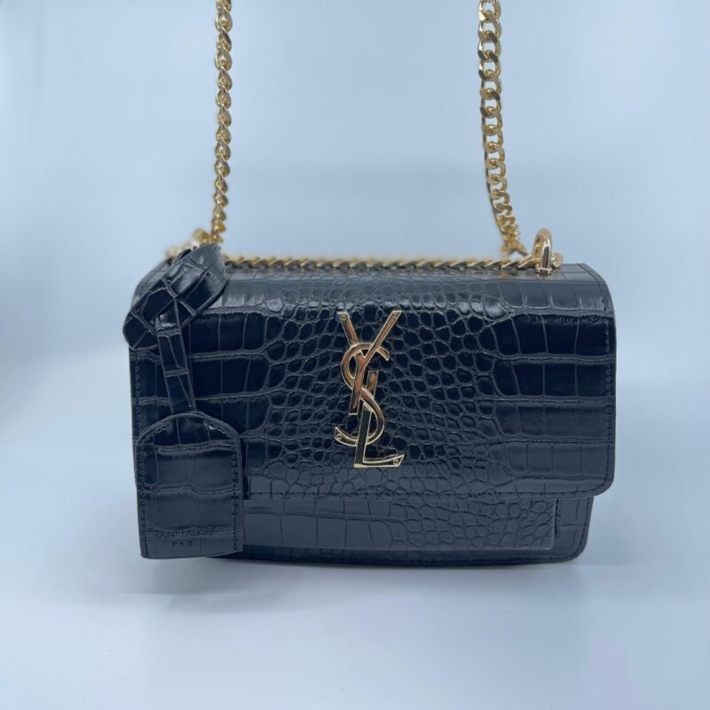 Saint Laurent Sunset Medium in Crocodile Torbica