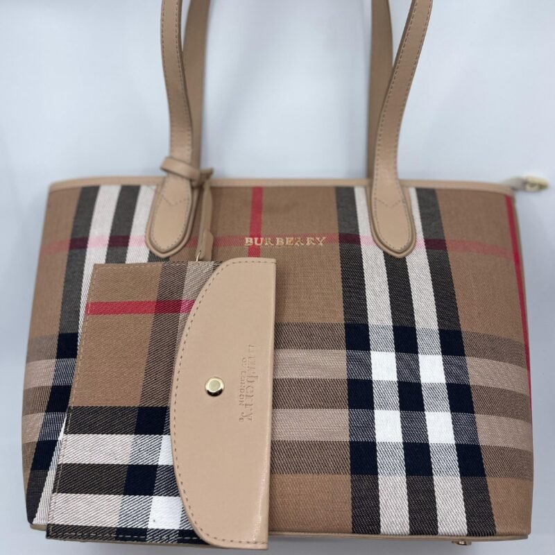 Burberry Check Canvas Tote Torba