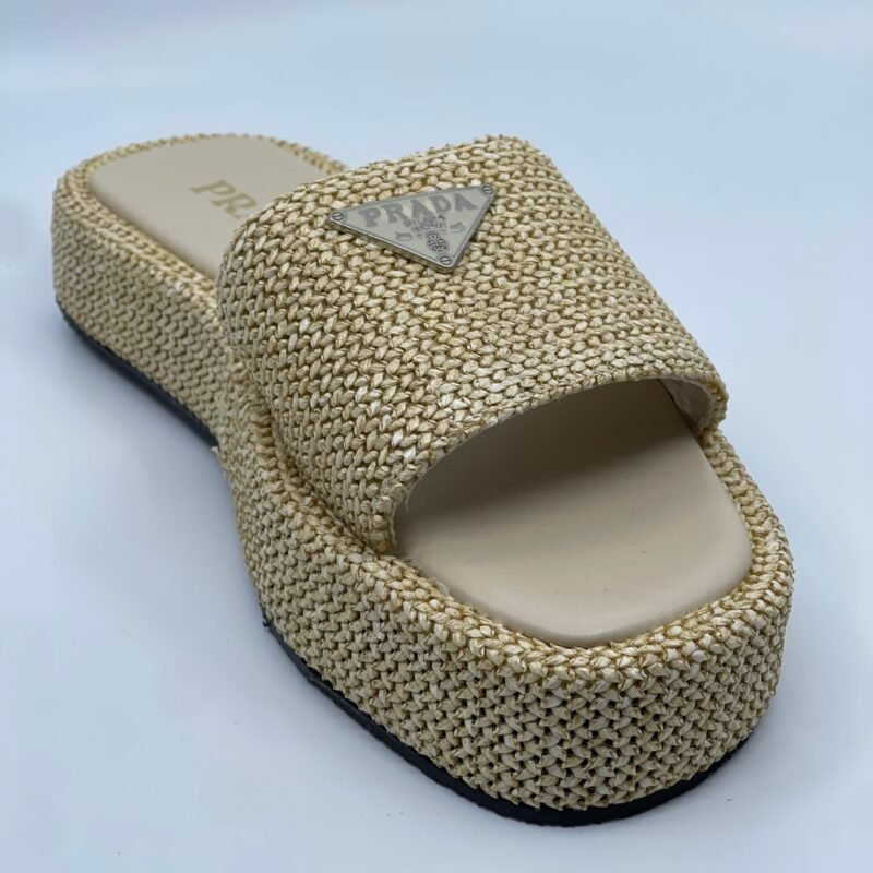 Prada Raffia Platforme Natikače